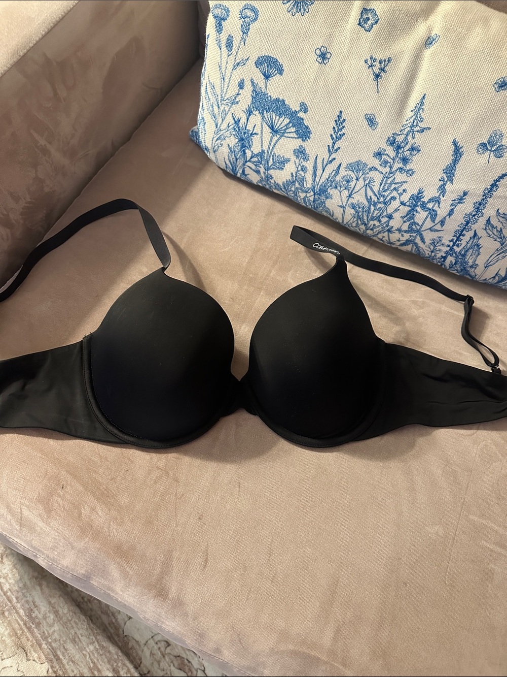 Calvin Klein Black Smooth T-Shirt Bra - Padded Underwire